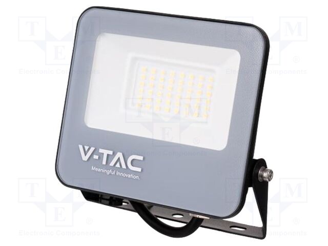 Lamp: LED flood light; 30W; 230VAC; white cold; 6500K; 25000h; IP65