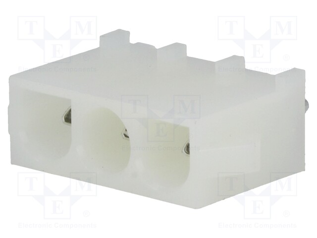 Socket; wire-board; male; 6.35mm; PIN: 3; Layout: 1x3; Locking: latch