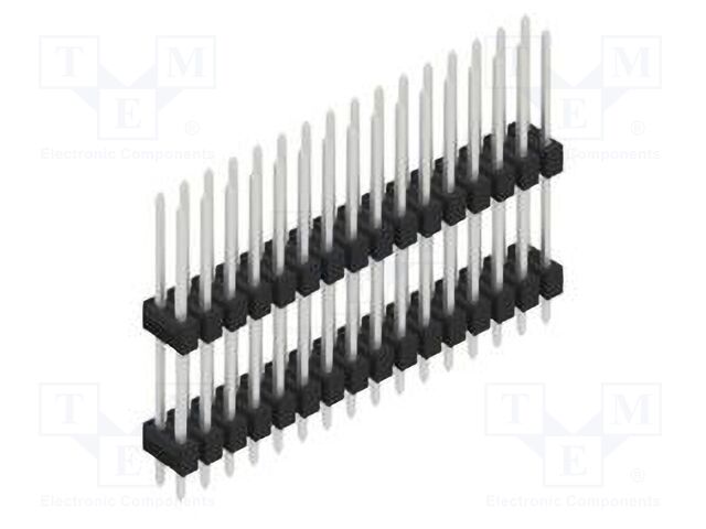 Connector: pin strips; pin header; male; PIN: 32; 2.54mm; THT; 2x16