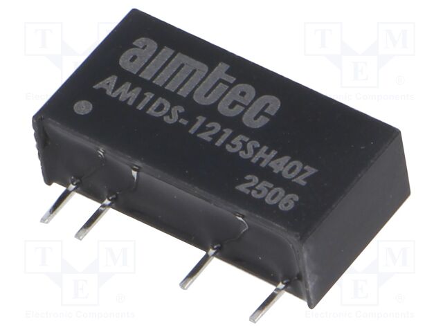 Converter: DC/DC; 1W; Uin: 10.8÷13.2V; Uout: 15VDC; Iout: 67mA; SIP7
