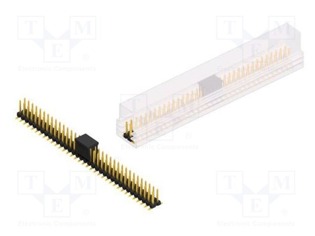 Connector: pin strips; pin header; male; PIN: 70; 2.54mm; SMT; 2x35