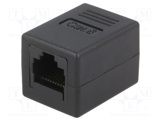 Socket; coupler; Cat: 6; unshielded; Layout: 8p8c; RJ45 socket x2