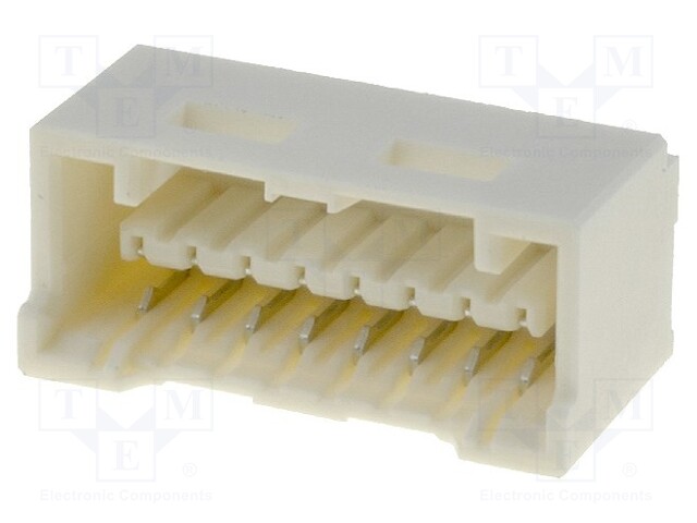 Socket; wire-board; male; CLIK-Mate; 1.5mm; PIN: 8; THT; PCB snap; 2A