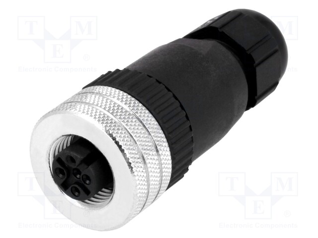 Plug; M12; PIN: 5; female; A code-DeviceNet / CANopen; for cable