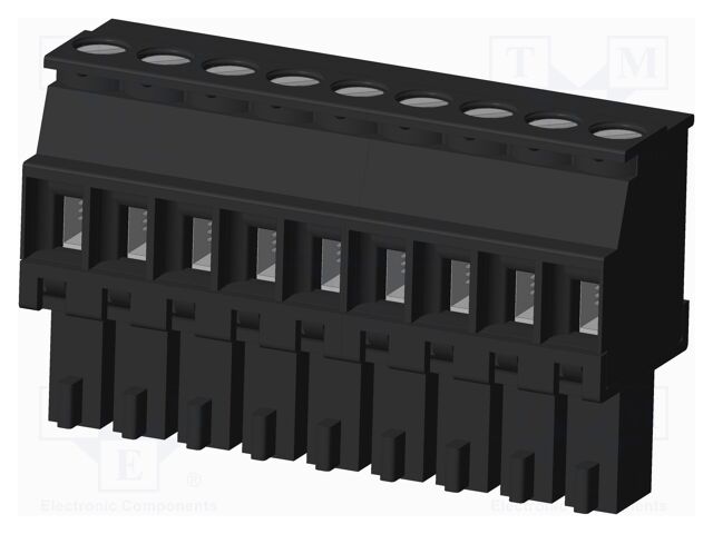 Connector: pluggable terminal block; plug; female; angled 90°
