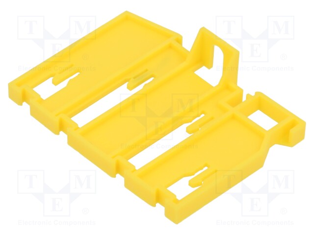 Fixing element; TS35; -25÷100°C; Body: yellow