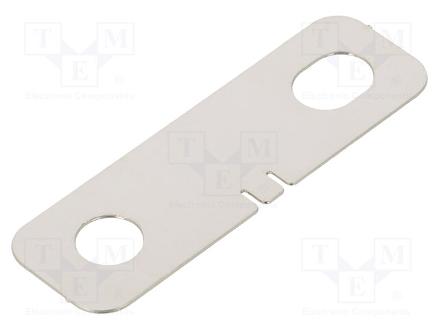 Connector; Batt.no: 2; copper; 60x20x1.2mm; Plating: nickel