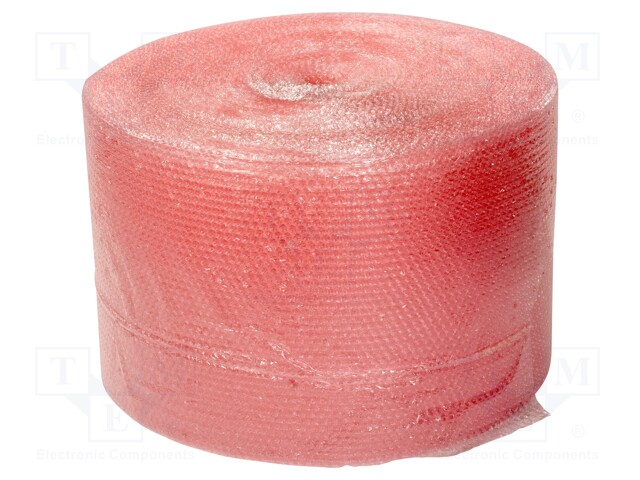 Bubble foil; ESD; L: 150m; W: 600mm; Application: for packing; pink