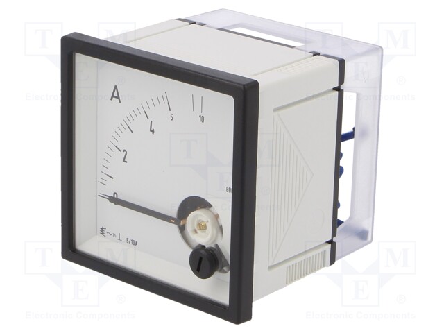 Ammeter; analogue; on panel; I AC: 0÷5A,10A; True RMS; Class: 1,5