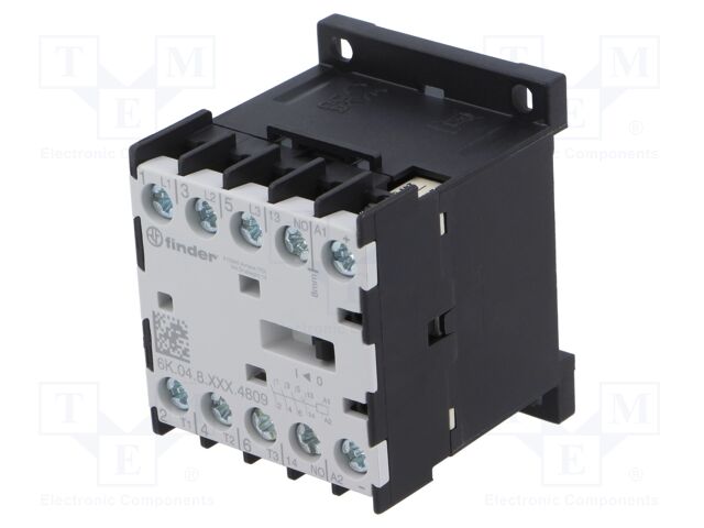 Contactor: 4-pole; for DIN rail mounting; 6K; IP20