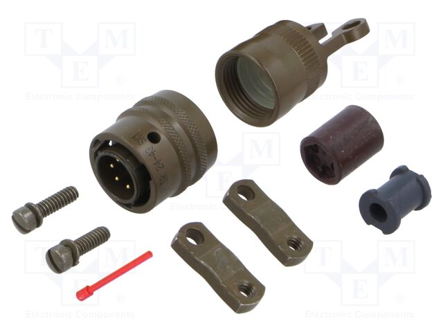 Connector: circular; plug; PT/451
