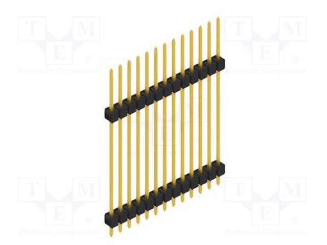 Connector: pin strips; pin header; male; PIN: 13; 2.54mm; THT; 1x13