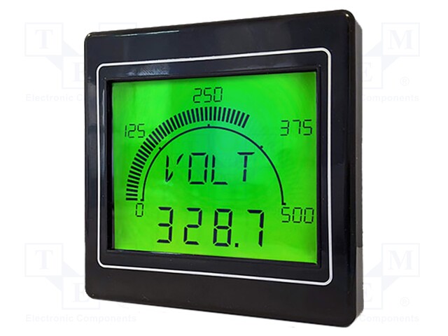 Process meter; digital,mounting,programmable; on panel; 0.5%