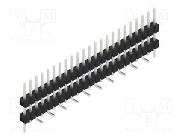 Connector: pin strips; pin header; male; PIN: 23; 2.54mm; SMT; 1x23