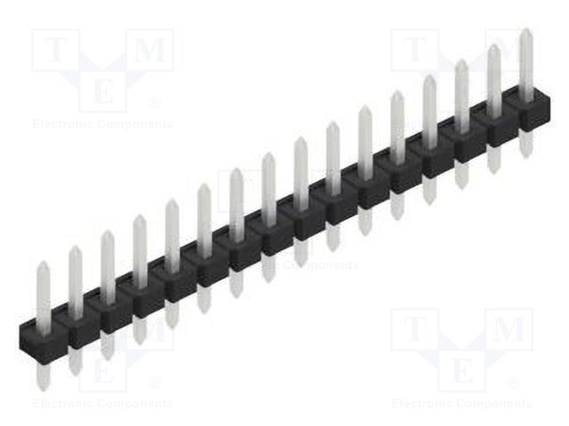 Connector: pin strips; pin header; male; PIN: 16; 2.54mm; THT; 1x16