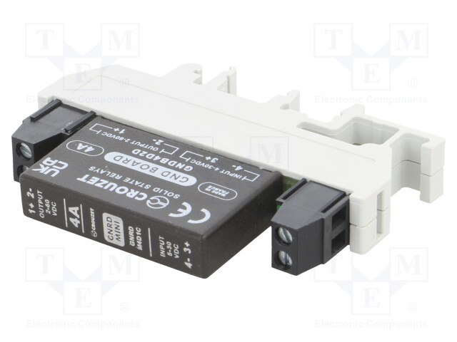 Relay: solid state; Ucntrl: 5÷30VDC; 4A; 2÷60VDC; Series: GNRD Mini