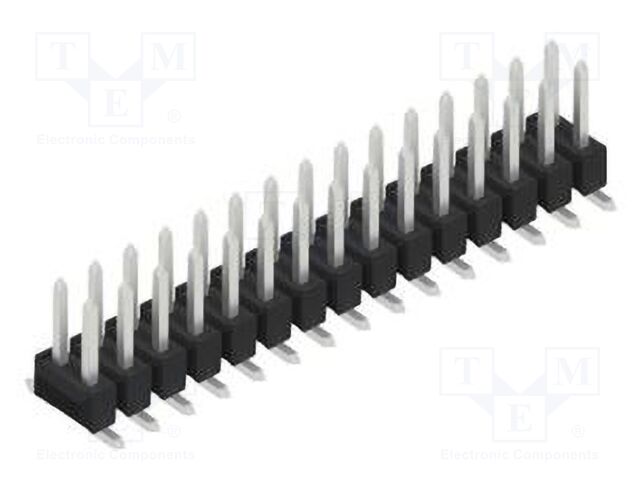 Connector: pin strips; pin header; male; PIN: 30; 2.54mm; SMT; 2x15