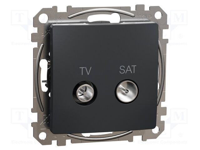 TV-SAT socket intermediate; IP20; anthracite; Sedna; 7dB