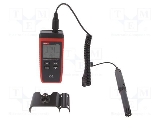 Thermo-hygrometer; Sampling: 1x/s; -10÷60°C; Accur: ±1,0°C