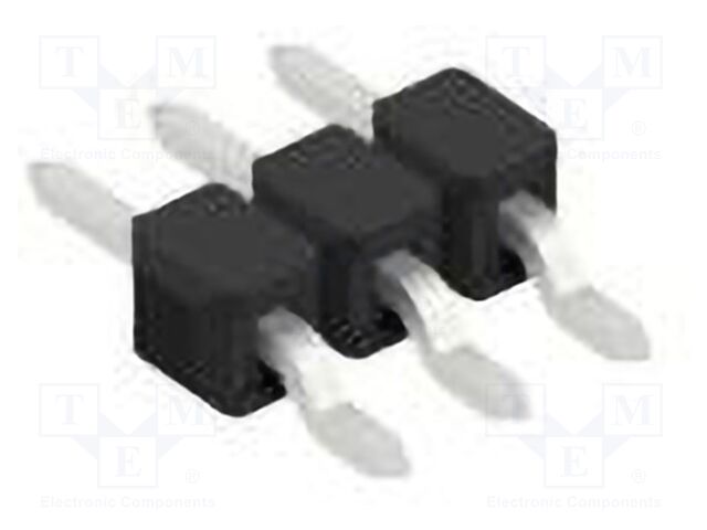 Connector: pin strips; pin header; male; PIN: 3; 2.54mm; SMT; 1x3