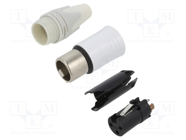 CABLE CON. FEM. 3POLE WHITE