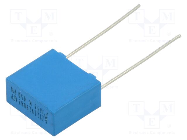 Capacitor: polypropylene; MKP; 330nF; 6x12x13mm; THT; ±10%; 10mm