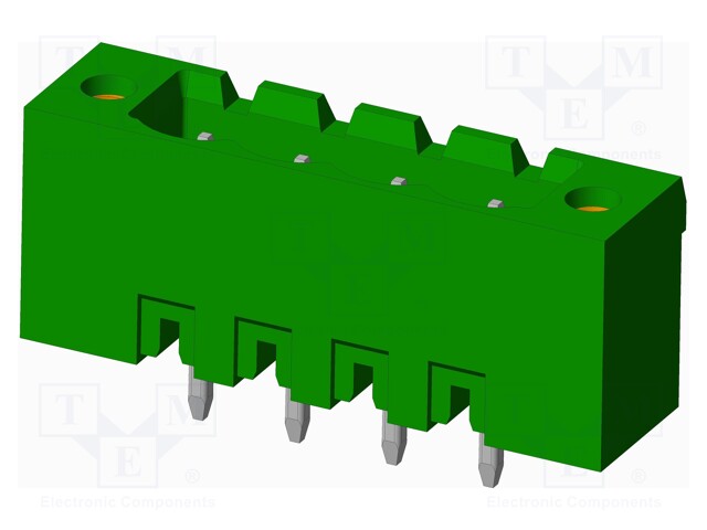 Connector: pluggable terminal block; socket; male; straight; THT