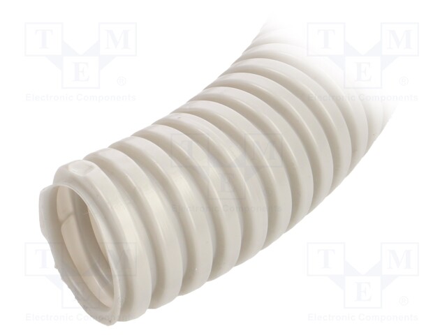 Protective tube; PVC; grey; L: 25m; -25÷60°C; 320N; Øint: 25mm