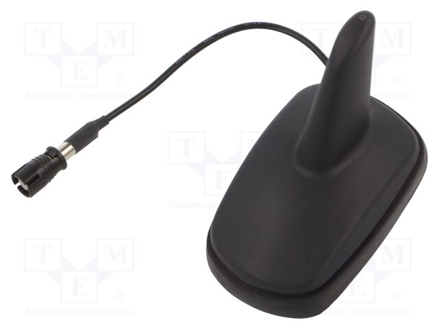 Antenna; SHARK; AM,FM; RAKU II female; black; 12VDC; RG174