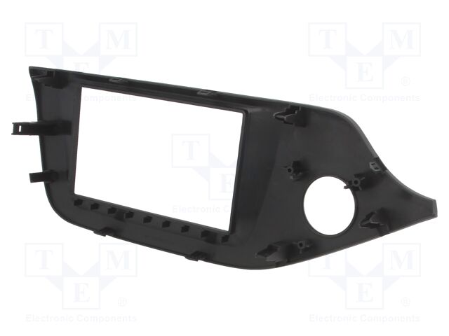 Radio mounting frame; Kia; 2 DIN; matt black