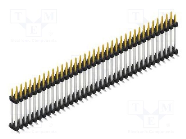 Connector: pin strips; pin header; male; PIN: 72; 2mm; SMT; 2x36