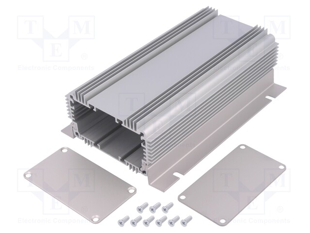 Enclosure: with panel; 1455NHD; X: 86mm; Y: 160mm; Z: 51mm; aluminium