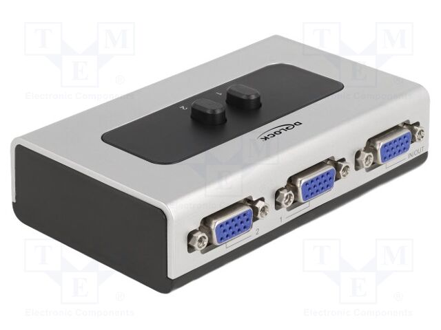 Switch; bidirectional; Full HD 1080p; black,grey; plastic