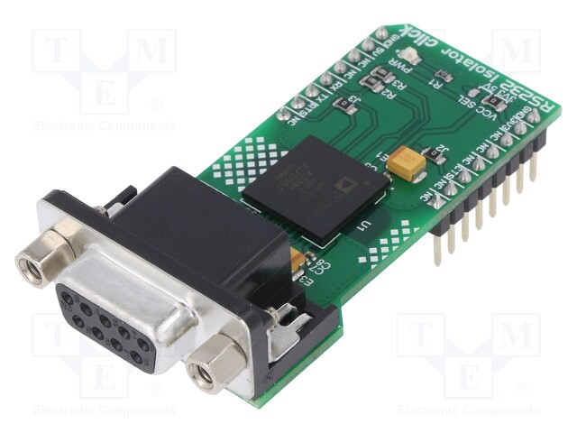 Click board; adaptor; GPIO,RS232,UART; ADM3252E; 3.3/5VDC