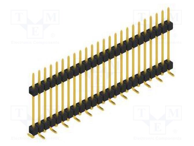 Connector: pin strips; pin header; male; PIN: 24; 2.54mm; SMT; 1x24