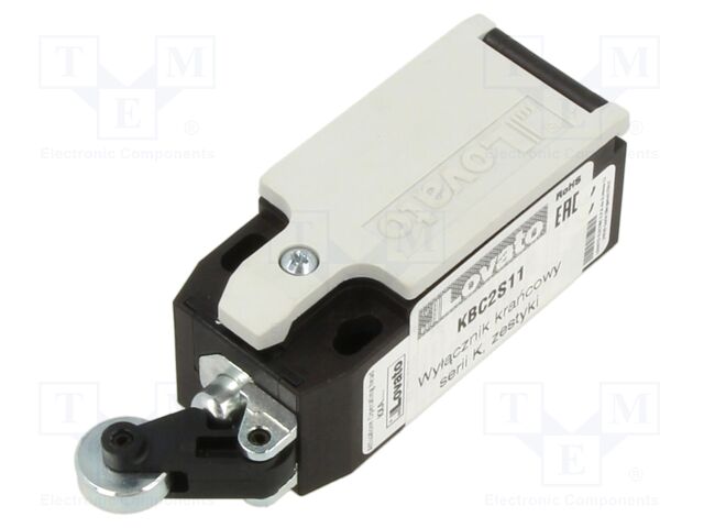 Limit switch; metal roller Ø14mm; NO + NC; 10A; M20; IP65