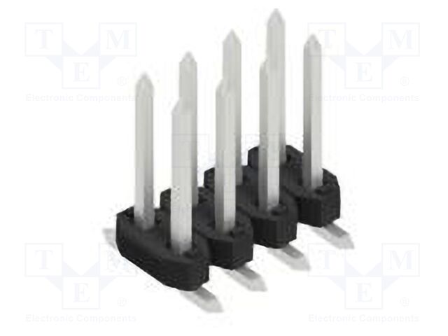 Connector: pin strips; pin header; male; PIN: 8; 2mm; SMT; 2x4; 100V