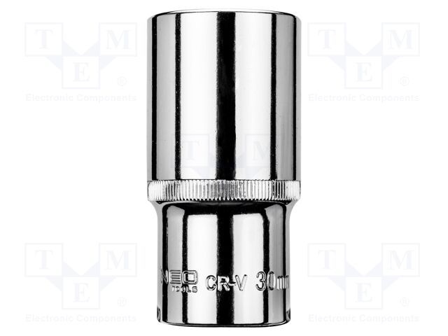 Socket; 6-angles,socket spanner; HEX 30mm; 1/2"; long