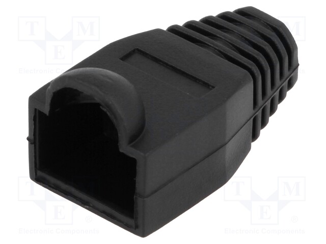 RJ45 plug boot; 6.5mm; Colour: black