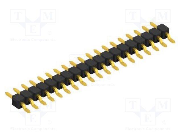 Connector: pin strips; pin header; male; PIN: 19; 2.54mm; SMT; 1x19