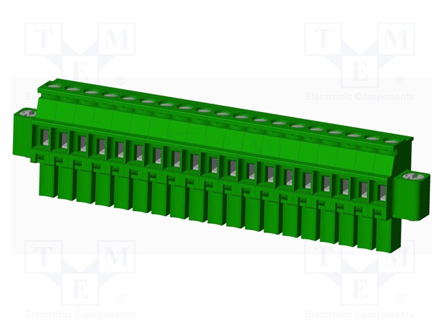 Connector: pluggable terminal block; plug; female; angled 90°