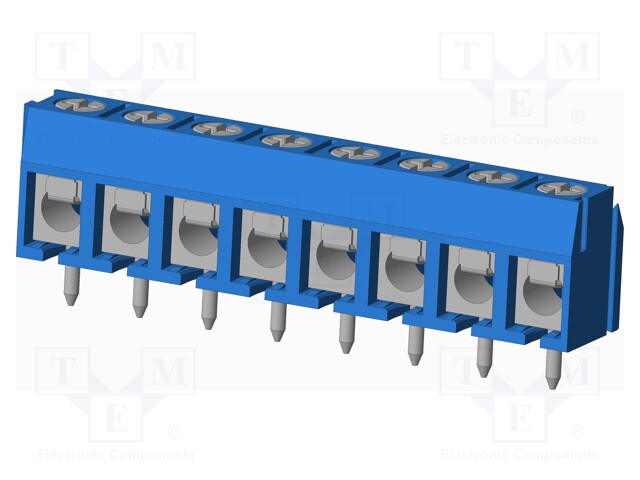 Connector: PCB terminal block; terminal; Plating: tinned; on PCBs