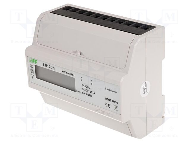 Electric energy meter; digital,mounting; for DIN rail mounting