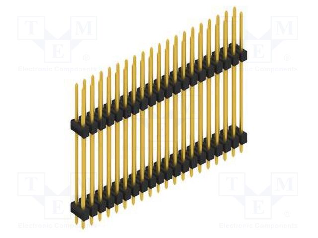 Connector: pin strips; pin header; male; PIN: 40; 2.54mm; THT; 2x20