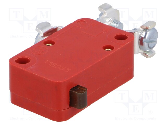 Microswitch SNAP ACTION; without lever; SPST-NO; 10A/250VAC