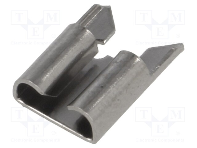 Terminal: flat; 6.4mm; 0.8mm; female; THT; brass; tinned; straight