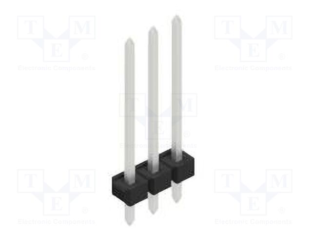 Connector: pin strips; pin header; male; PIN: 3; 2.54mm; THT; 1x3