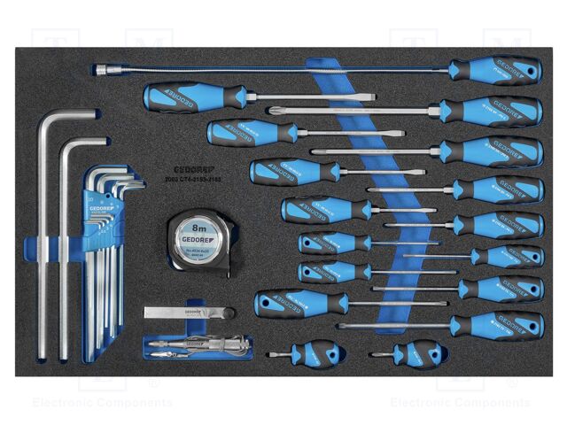 Kit: screwdrivers; hex key,Phillips,slot,Torx®