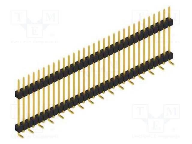 Connector: pin strips; pin header; male; PIN: 31; 2.54mm; SMT; 1x31