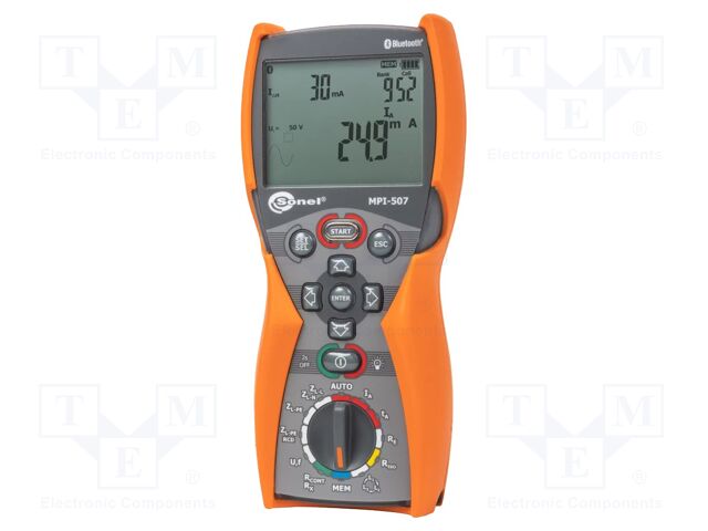 Meter: appliance meter; LCD,with a backlit; VAC: 0÷500V; 0.8kg